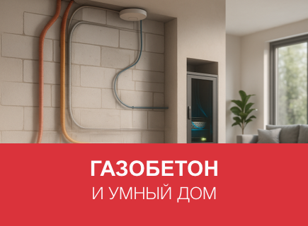 Газобетон и умный дом: скрытая прокладка систем автоматизации